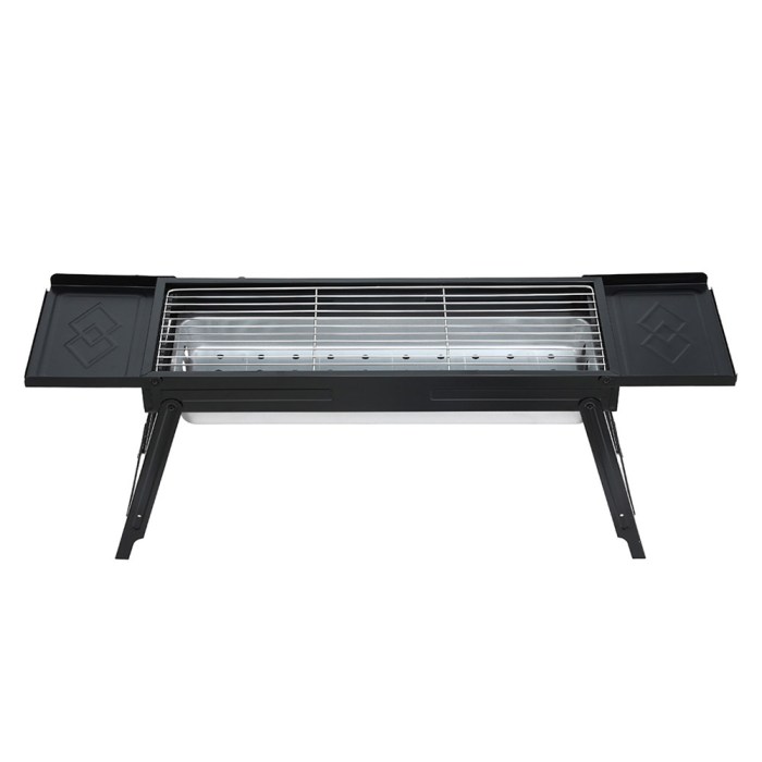 grillz charcoal bbq grill smoker portable barbecue outdoor foldable camping Portable charcoal BBQ grill with folding legs.