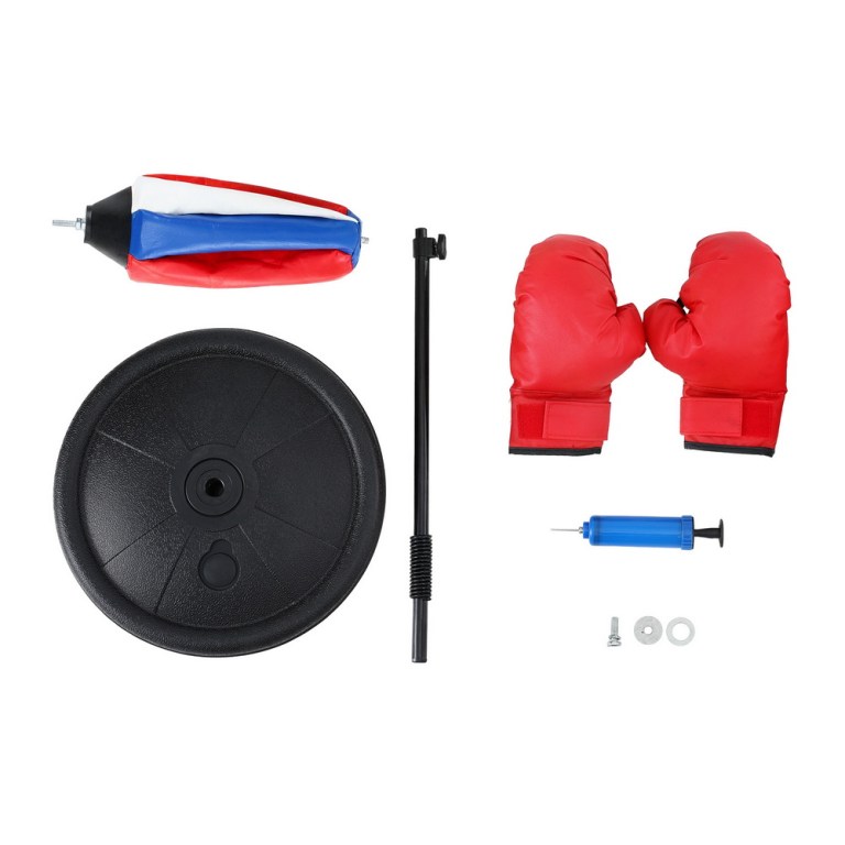 everfit kids punching bag stand set adjustable 76 112cm with gloves & pump everfit kids punching bag stand set adjustable 76 112cm with gloves & pump