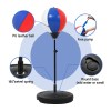 everfit kids punching bag stand set adjustable 76 112cm with gloves & pump