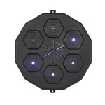 everfit music boxing machine bluetooth target punching usb chargeable home gym Octagonal electronic drum pad with blue LED lights.