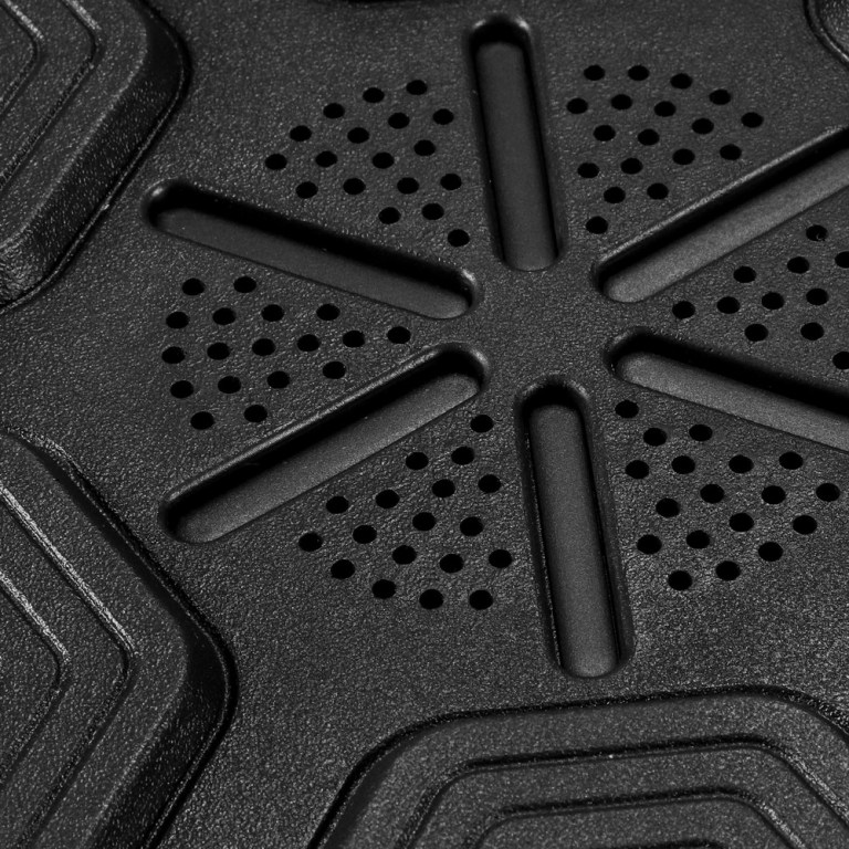 everfit music boxing machine bluetooth target punching usb chargeable home gym Close-up of textured black rubber mat