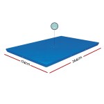 Blue weatherproof trampoline mat 174x264cm