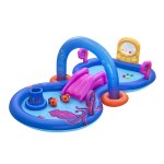 bw pool play 53167 202507181432 00.jpg Inflatable kids' play pool with slide and accessories.