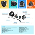 Security camera features and installation options.