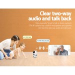 IP camera with two-way audio communication.