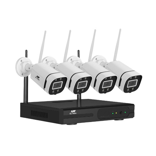 cctv wf cla 8c 4p 61482 00.jpg Four security cameras with a recording device