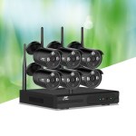 ul tech wireless cctv security system 8ch nvr 3mp 6 bullet cameras Wireless security camera system with five cameras.