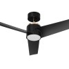 devanti 52'' ceiling fan dc motor w/light w/remote black