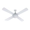 devanti 52'' ceiling fan ac motor w/light w/remote white devanti 52'' ceiling fan ac motor w/light w/remote white