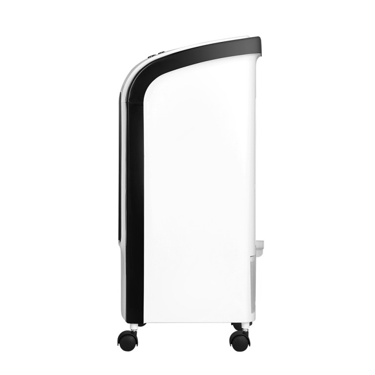 devanti evaporative air cooler conditioner 4l Portable air conditioner with wheels, side view.