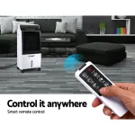 devanti evaporative air cooler fan conditioner 8l Remote control for portable air conditioner in room.