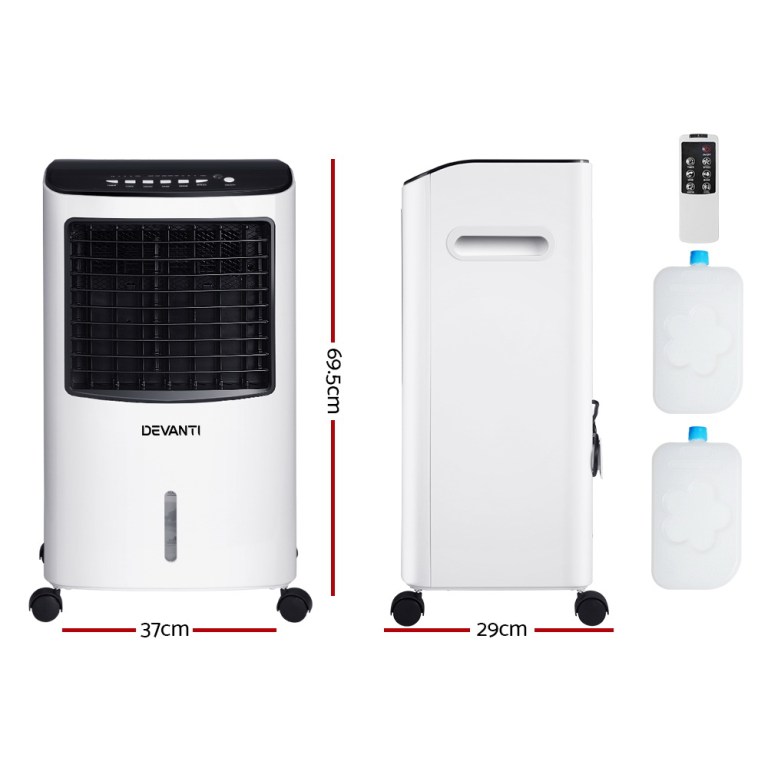 devanti evaporative air cooler conditioner 8l