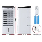 devanti evaporative air cooler conditioner w/ remote 4l