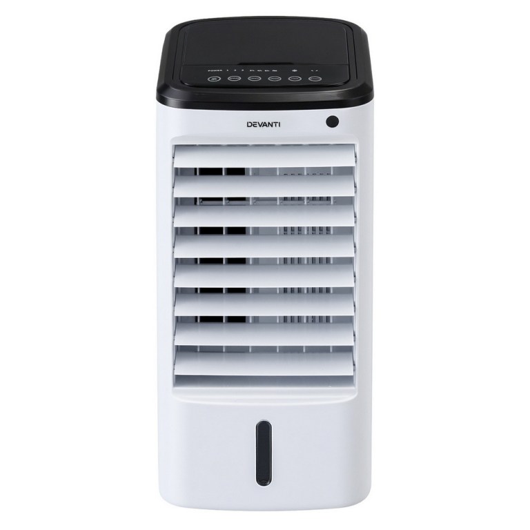 devanti evaporative air cooler conditioner w/ remote 4l