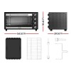 devanti 45l convection oven electric fryer ovens 1800w devanti 45l convection oven electric fryer ovens 1800w