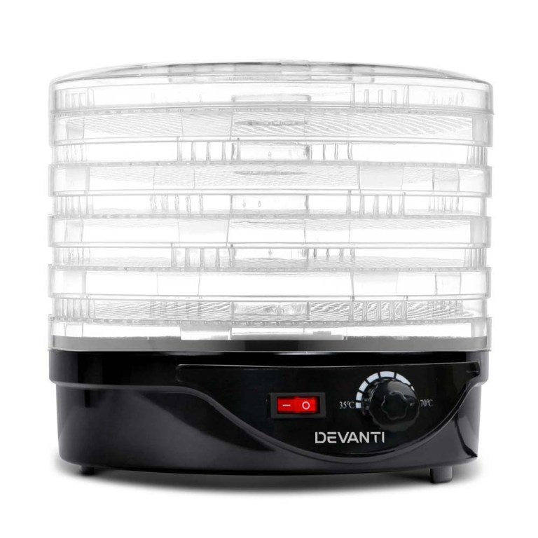 devanti 5 trays food dehydrator fruit dehydrators pet beef jerky dryer black devanti 5 trays food dehydrator fruit dehydrators pet beef jerky dryer black