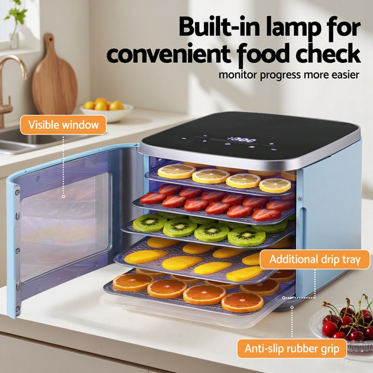 devanti 5 trays food dehydrator mini fruit dryer 500w