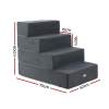 i.pet dog ramp foam dog cover stairs portable cat ladder for sofa bed 4 steps