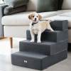 i.pet dog ramp foam dog cover stairs portable cat ladder for sofa bed 4 steps