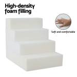 i.pet dog ramp foam dog cover stairs portable cat ladder for sofa bed 4 steps