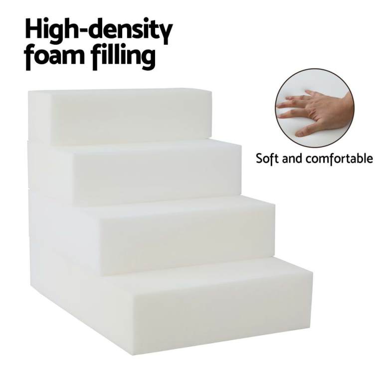 i.pet dog ramp foam dog cover stairs portable cat ladder for sofa bed 4 steps