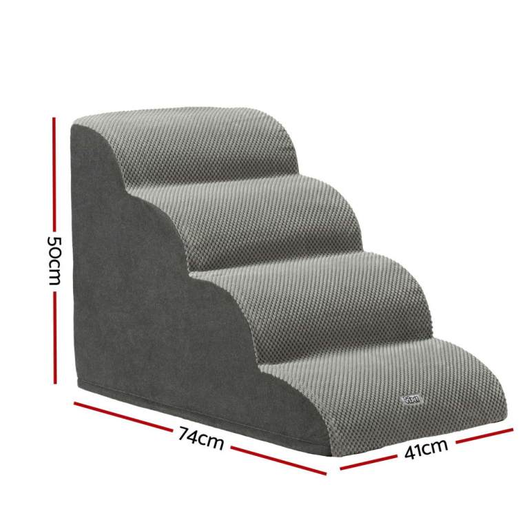 i.pet dog ramp steps foam 4 tier pet stairs for bed sofa car portable indoor i.pet dog ramp steps foam 4 tier pet stairs for bed sofa car portable indoor