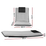 artiss 2x floor lounge sofa bed floor cushion velvet grey artiss 2x floor lounge sofa bed floor cushion velvet grey