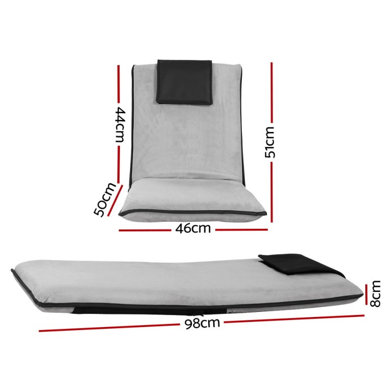 artiss 2x floor lounge sofa bed floor cushion velvet grey artiss 2x floor lounge sofa bed floor cushion velvet grey