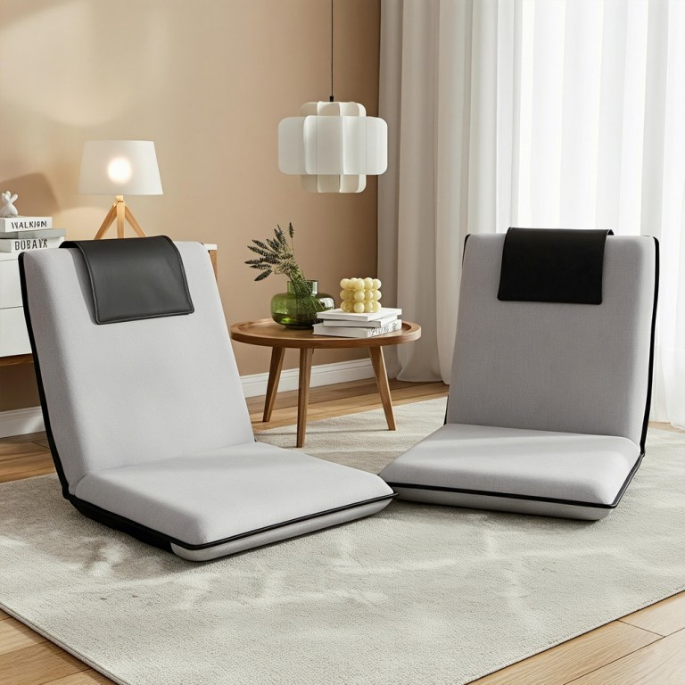artiss 2x floor lounge sofa bed floor cushion velvet grey artiss 2x floor lounge sofa bed floor cushion velvet grey