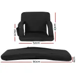 artiss 2x floor lounge sofa bed with armrest heated cushion artiss 2x floor lounge sofa bed with armrest heated cushion