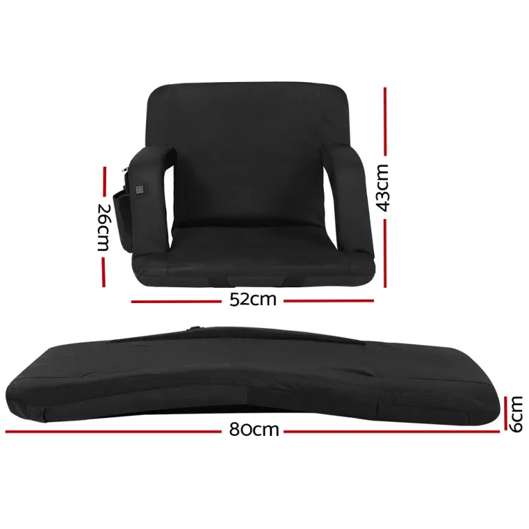 artiss 2x floor lounge sofa bed with armrest heated cushion artiss 2x floor lounge sofa bed with armrest heated cushion