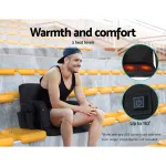 artiss 2x floor lounge sofa bed with armrest heated cushion artiss 2x floor lounge sofa bed with armrest heated cushion