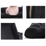 artiss 2x lounge sofa bed flannel fabric black artiss 2x lounge sofa bed flannel fabric black