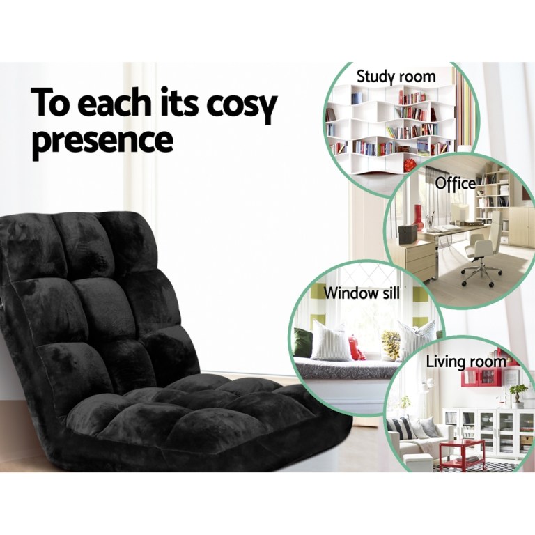 artiss 2x lounge sofa bed flannel fabric black artiss 2x lounge sofa bed flannel fabric black