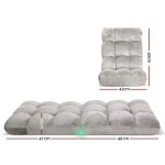artiss 2x lounge sofa bed flannel fabric grey artiss 2x lounge sofa bed flannel fabric grey