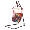 gardeon hammock chair with heavy duty steel stand Colourful hanging chair with metal stand