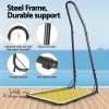 gardeon hammock chair with heavy duty steel stand Steel frame hammock stand with adjustable height features.
