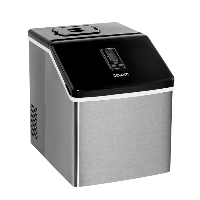 Stainless steel portable ice maker machine