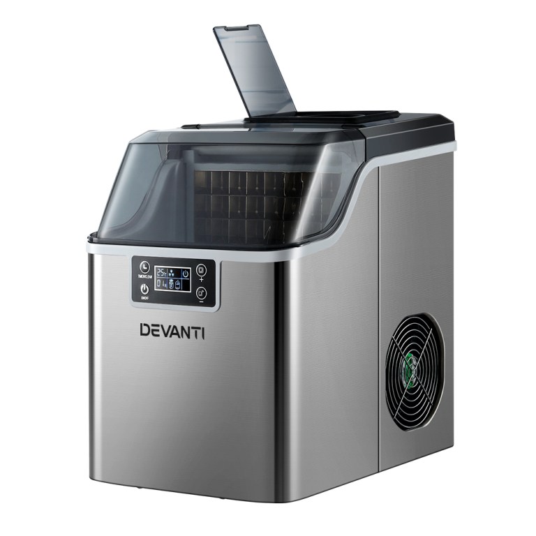 devanti ice maker machine commercial portable ice cube tray countertop 3.2l