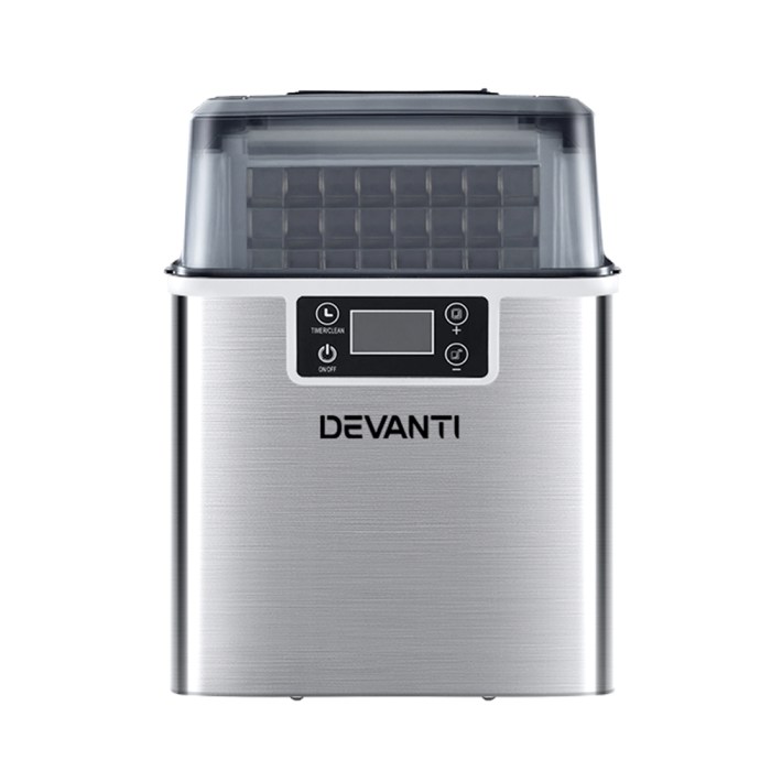 devanti ice maker machine commercial portable ice cube tray countertop 3.2l devanti ice maker machine commercial portable ice cube tray countertop 3.2l