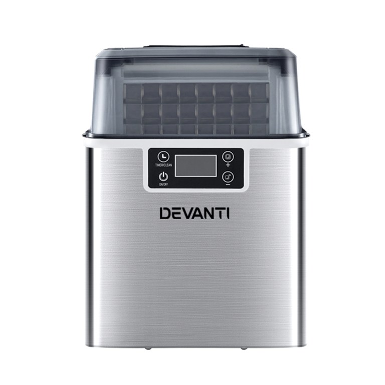 devanti ice maker machine commercial portable ice cube tray countertop 3.2l