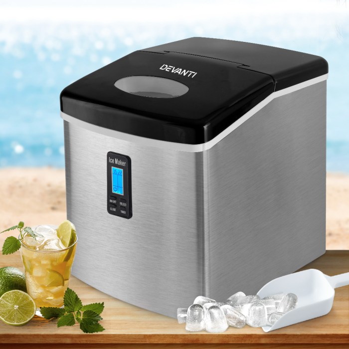 devanti 15kg ice maker machine silver devanti 15kg ice maker machine silver