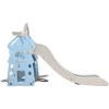 Children's play slide with climbing frame
