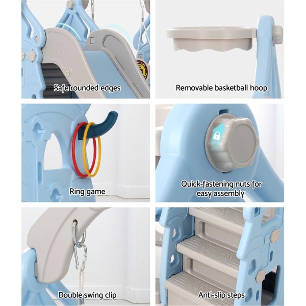 Play structure with safety features for kids.