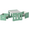 Green kids' table and chair set