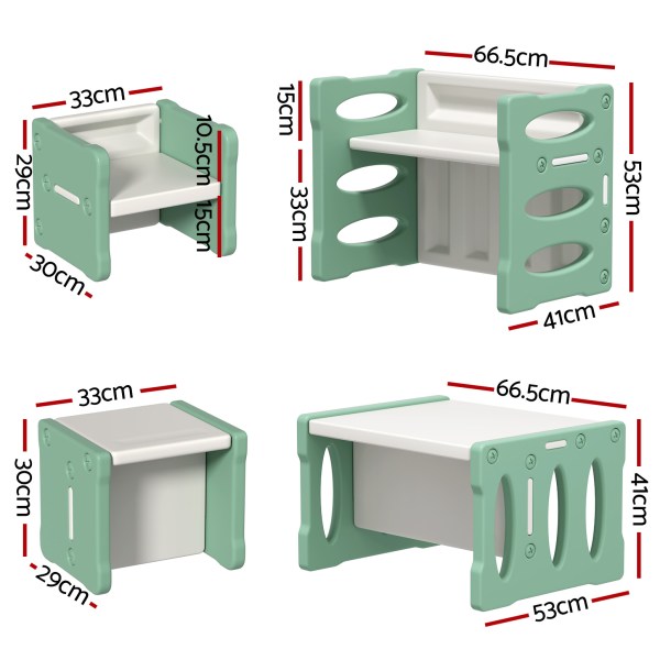 Children's activity set with measurements.