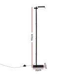 artiss led floor lamp, modern reading lamp 360~ rotating adjustable light head,12w standing lamp for living room, bedroom office artiss led floor lamp, modern reading lamp 360~ rotating adjustable light head,12w standing lamp for living room, bedroom office