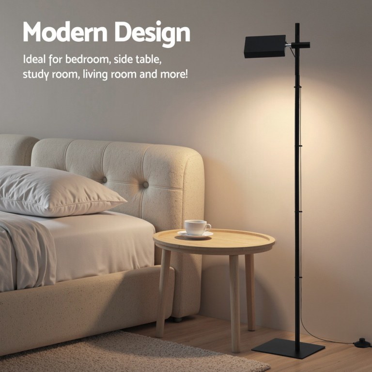 artiss led floor lamp, modern reading lamp 360~ rotating adjustable light head,12w standing lamp for living room, bedroom office artiss led floor lamp, modern reading lamp 360~ rotating adjustable light head,12w standing lamp for living room, bedroom office