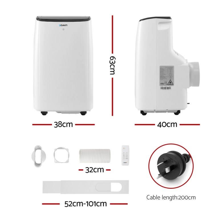 devanti portable air conditioner wifi 7000btu