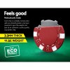 Eco-friendly red poker chip, 3.3mm thick, 11.5g weight.